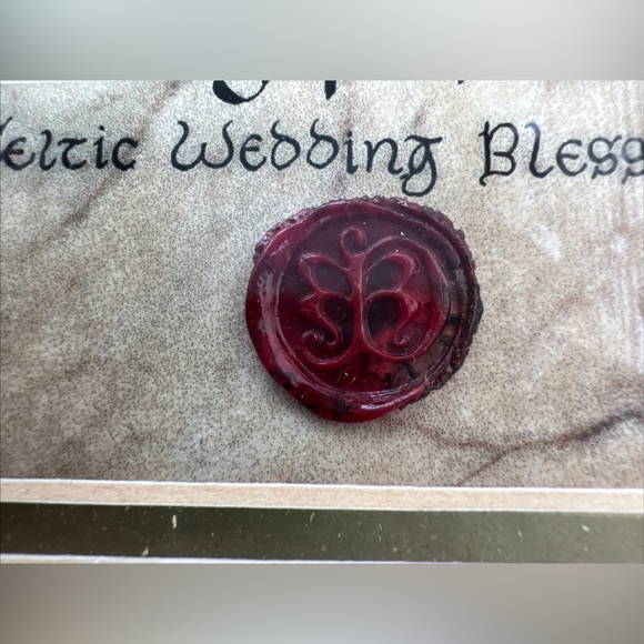 Celtic Wedding Blessing Frame Art Deco Wall Print Home Decor Medieval Manuscript - Picture 8 of 16